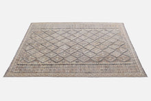 Load image into Gallery viewer, Beige Tapijt Laagpolig Handgeweven Wollen Vloerkleed - Koho Afghan Natural Kelim 298x207
