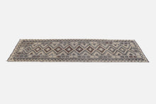 Load image into Gallery viewer, Beige Tapijt Laagpolig Handgeweven Wollen Vloerkleed - Koho Afghan Natural Kelim 292x84