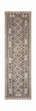 Load image into Gallery viewer, Beige Tapijt Laagpolig Handgeweven Wollen Vloerkleed - Koho Afghan Natural Kelim 292x82