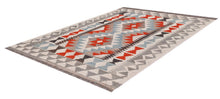 Load image into Gallery viewer, Kleurrijk Tapijt Laagpolig Handgeweven Wollen Vloerkleed - Koho Afghan Kelim 124x82