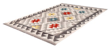 Load image into Gallery viewer, Kleurrijk Tapijt Laagpolig Handgeweven Wollen Vloerkleed - Koho Afghan Kelim 121x80
