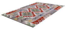 Load image into Gallery viewer, Kleurrijk Tapijt Laagpolig Handgeweven Wollen Vloerkleed - Koho Afghan Kelim 128x80