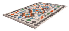 Load image into Gallery viewer, Kleurrijk Tapijt Laagpolig Handgeweven Wollen Vloerkleed - Koho Afghan Kelim 122x78