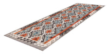 Load image into Gallery viewer, Kleurrijk Tapijt Laagpolig Handgeweven Wollen Vloerkleed - Koho Afghan Kelim 298x83
