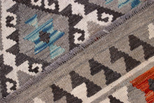 Load image into Gallery viewer, Kleurrijk Tapijt Laagpolig Handgeweven Wollen Vloerkleed - Koho Afghan Kelim 298x83