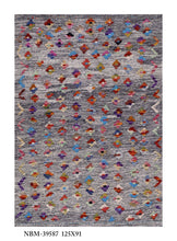 Load image into Gallery viewer, Kleurrijk Tapijt Laagpolig Handgeweven Wollen Vloerkleed - Koho Afghan Kelim 125x91