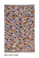 Load image into Gallery viewer, Kleurrijk Tapijt Laagpolig Handgeweven Wollen Vloerkleed - Koho Afghan Kelim 125x82