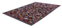 Load image into Gallery viewer, Kleurrijk Tapijt Laagpolig Handgeweven Wollen Vloerkleed - Koho Afghan Kelim 118x78