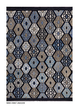 Load image into Gallery viewer, Kleurrijk Tapijt Laagpolig Handgeweven Wollen Vloerkleed - Koho Afghan Kelim 286x208