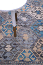 Load image into Gallery viewer, Kleurrijk Tapijt Laagpolig Handgeweven Wollen Vloerkleed - Koho Afghan Kelim 120x79