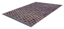 Load image into Gallery viewer, Kleurrijk Tapijt Laagpolig Handgeweven Wollen Vloerkleed - Koho Afghan Kelim 128x81