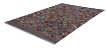 Load image into Gallery viewer, Kleurrijk Tapijt Laagpolig Handgeweven Wollen Vloerkleed - Koho Afghan Kelim 122x84