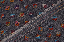 Load image into Gallery viewer, Kleurrijk Tapijt Laagpolig Handgeweven Wollen Vloerkleed - Koho Afghan Kelim 126x79
