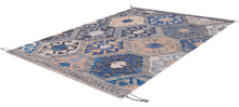 Load image into Gallery viewer, Kleurrijk Tapijt Laagpolig Handgeweven Wollen Vloerkleed - Koho Afghan Kelim 122x81