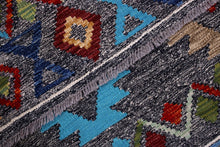 Load image into Gallery viewer, Kleurrijk Tapijt Laagpolig Handgeweven Wollen Vloerkleed - Koho Afghan Kelim 114x78