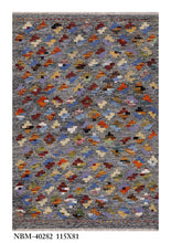 Load image into Gallery viewer, Kleurrijk Tapijt Laagpolig Handgeweven Wollen Vloerkleed - Koho Afghan Kelim 115x81