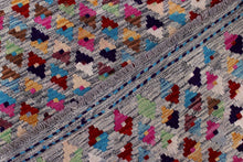 Load image into Gallery viewer, Kleurrijk Tapijt Laagpolig Handgeweven Wollen Vloerkleed - Koho Afghan Kelim 114x88