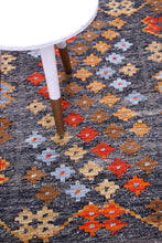 Load image into Gallery viewer, Kleurrijk Tapijt Laagpolig Handgeweven Wollen Vloerkleed - Koho Afghan Kelim 117x80