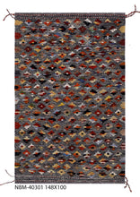 Load image into Gallery viewer, Kleurrijk Tapijt Laagpolig Handgeweven Wollen Vloerkleed - Koho Afghan Kelim 150x98