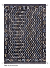 Load image into Gallery viewer, Kleurrijk Tapijt Laagpolig Handgeweven Wollen Vloerkleed - Koho Afghan Kelim 239x174
