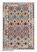 Load image into Gallery viewer, Kleurrijk Tapijt Laagpolig Handgeweven Wollen Vloerkleed - Koho Afghan Kelim 300x203