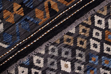 Load image into Gallery viewer, Kleurrijk Tapijt Laagpolig Handgeweven Wollen Vloerkleed - Koho Afghan Kelim 291x211