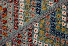 Load image into Gallery viewer, Kleurrijk Tapijt Laagpolig Handgeweven Wollen Vloerkleed - Koho Afghan Kelim 151x101