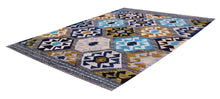 Load image into Gallery viewer, Kleurrijk Tapijt Laagpolig Handgeweven Wollen Vloerkleed - Koho Afghan Kelim 123x85