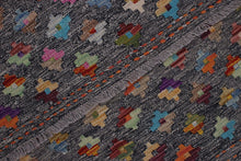 Load image into Gallery viewer, Kleurrijk Tapijt Laagpolig Handgeweven Wollen Vloerkleed - Koho Afghan Kelim 124x76