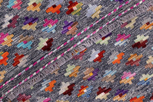 Load image into Gallery viewer, Kleurrijk Tapijt Laagpolig Handgeweven Wollen Vloerkleed - Koho Afghan Kelim 123x81