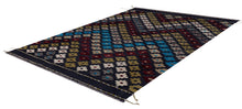 Load image into Gallery viewer, Kleurrijk Tapijt Laagpolig Handgeweven Wollen Vloerkleed - Koho Afghan Kelim 126x84