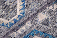 Load image into Gallery viewer, Kleurrijk Tapijt Laagpolig Handgeweven Wollen Vloerkleed - Koho Afghan Kelim 121x80