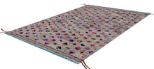 Load image into Gallery viewer, Kleurrijk Tapijt Laagpolig Handgeweven Wollen Vloerkleed - Koho Afghan Kelim 131x82