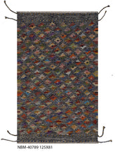 Load image into Gallery viewer, Kleurrijk Tapijt Laagpolig Handgeweven Wollen Vloerkleed - Koho Afghan Kelim 125x81