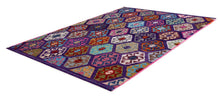 Load image into Gallery viewer, Kleurrijk Tapijt Laagpolig Handgeweven Wollen Vloerkleed - Koho Afghan Kelim 199x147