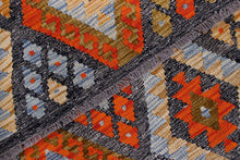 Load image into Gallery viewer, Kleurrijk Tapijt Laagpolig Handgeweven Wollen Vloerkleed - Koho Afghan Kelim 190x159