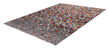 Load image into Gallery viewer, Kleurrijk Tapijt Laagpolig Handgeweven Wollen Vloerkleed - Koho Afghan Kelim 238x174