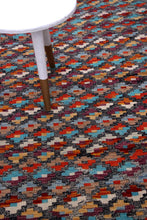 Load image into Gallery viewer, Kleurrijk Tapijt Laagpolig Handgeweven Wollen Vloerkleed - Koho Afghan Kelim 164x99