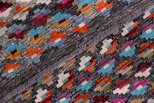 Load image into Gallery viewer, Kleurrijk Tapijt Laagpolig Handgeweven Wollen Vloerkleed - Koho Afghan Kelim 148x114