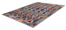 Load image into Gallery viewer, Kleurrijk Tapijt Laagpolig Handgeweven Wollen Vloerkleed - Koho Afghan Kelim 300x210