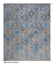 Load image into Gallery viewer, Kleurrijk Tapijt Laagpolig Handgeweven Wollen Vloerkleed - Koho Afghan Kelim 296x249