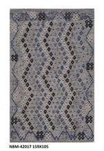 Load image into Gallery viewer, Kleurrijk Tapijt Laagpolig Handgeweven Wollen Vloerkleed - Koho Afghan Kelim 159x105