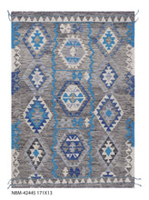 Load image into Gallery viewer, Kleurrijk Tapijt Laagpolig Handgeweven Wollen Vloerkleed - Koho Afghan Kelim 171x123