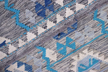 Load image into Gallery viewer, Kleurrijk Tapijt Laagpolig Handgeweven Wollen Vloerkleed - Koho Afghan Kelim 171x123