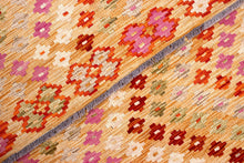 Load image into Gallery viewer, Kleurrijk Tapijt Laagpolig Handgeweven Wollen Vloerkleed - Koho Afghan Kelim 294x205