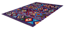 Load image into Gallery viewer, Kleurrijk Tapijt Laagpolig Handgeweven Wollen Vloerkleed - Koho Afghan Kelim 199x149