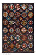 Load image into Gallery viewer, Kleurrijk Tapijt Laagpolig Handgeweven Wollen Vloerkleed - Koho Afghan Kelim 308x198