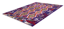 Load image into Gallery viewer, Kleurrijk Tapijt Laagpolig Handgeweven Wollen Vloerkleed - Koho Afghan Kelim 202x156