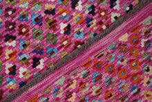 Load image into Gallery viewer, Kleurrijk Tapijt Laagpolig Handgeweven Wollen Vloerkleed - Koho Afghan Kelim 199x165