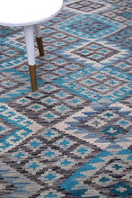 Load image into Gallery viewer, Kleurrijk Tapijt Laagpolig Handgeweven Wollen Vloerkleed - Koho Afghan Kelim 289x206